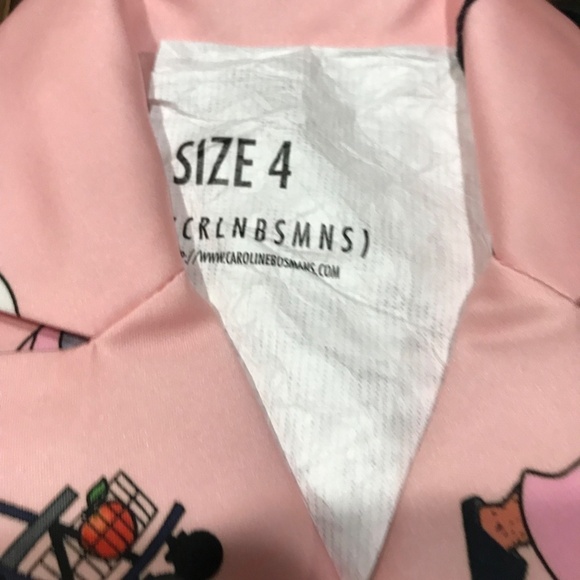 Caroline Bosman's Grumpy Dwarf Pink Button Blazer Size 4 - Picture 6 of 9